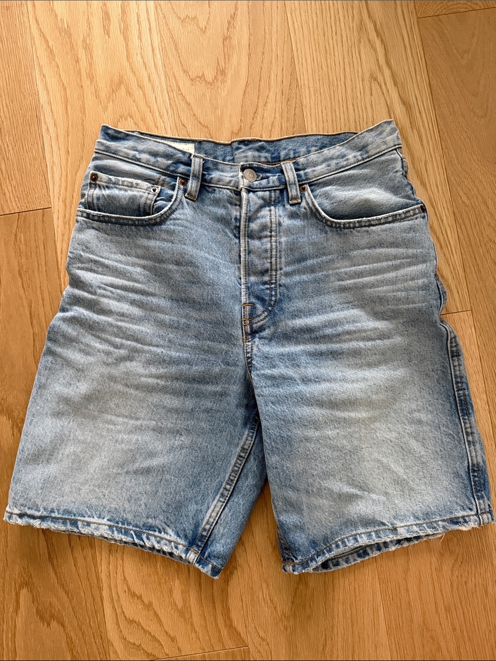 Zara Light Blue Denim Jean Shorts